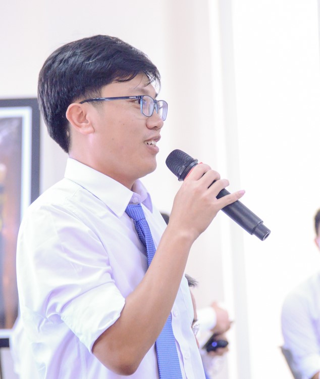 Ông Nguyễn Văn Công – Trưởng ca nhà máy Đồng Nai 4 phát biểu đóng góp ý kiến phát triển công ty trong thời gian tới