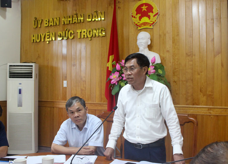 Ông Võ Ngọc Hiệp - Chủ tịch Ủy ban MTTQViệt Nam tỉnh, phát biểu tại buổi giám sát