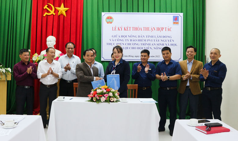 Ký kết thỏa thuận hợp tác giữa Hội Nông dân tỉnh và Công ty Bảo hiểm PVI Tây Nguyên