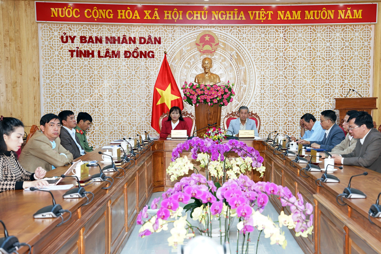 Điểm cầu hội nghị tại tỉnh Lâm Đồng