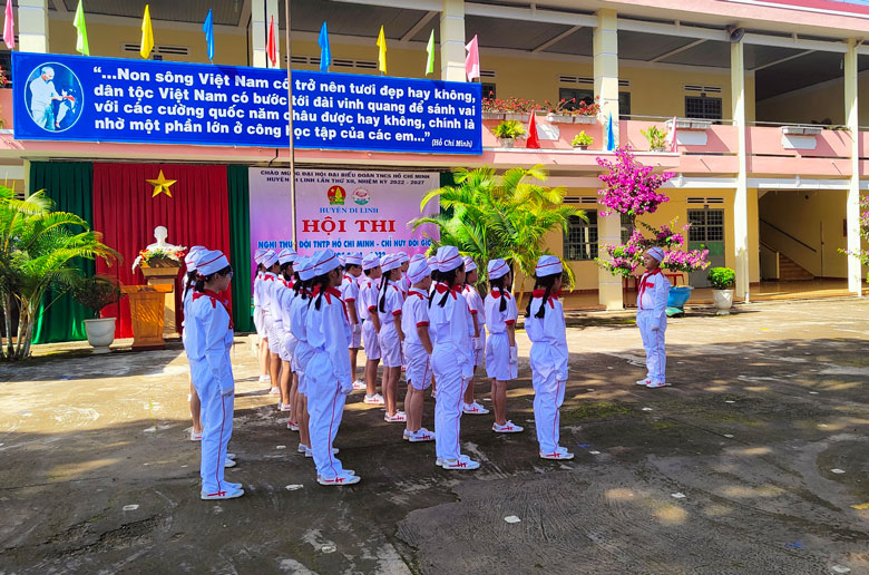 Hội thi Nghi thức Đội Thiếu niên Tiền phong Hồ Chí Minh huyện Di Linh