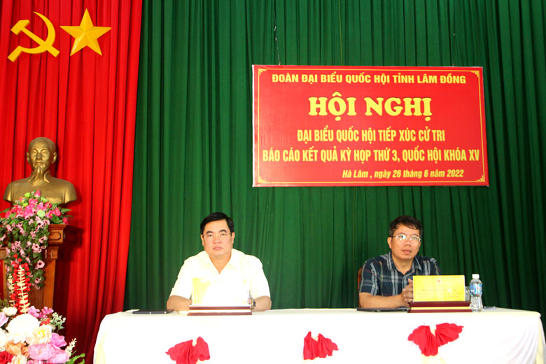 Đoàn ĐBQH tỉnh Lâm Đồng tiếp xúc cử tri tại huyện Đạ Huoai