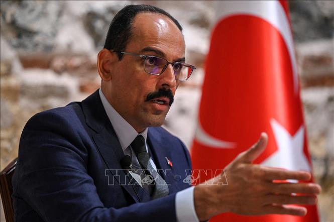 Người phát ngôn của Tổng thống Thổ Nhĩ Kỳ, ông Ibrahim Kalin phát biểu trong một cuộc họp báo ở Istanbul