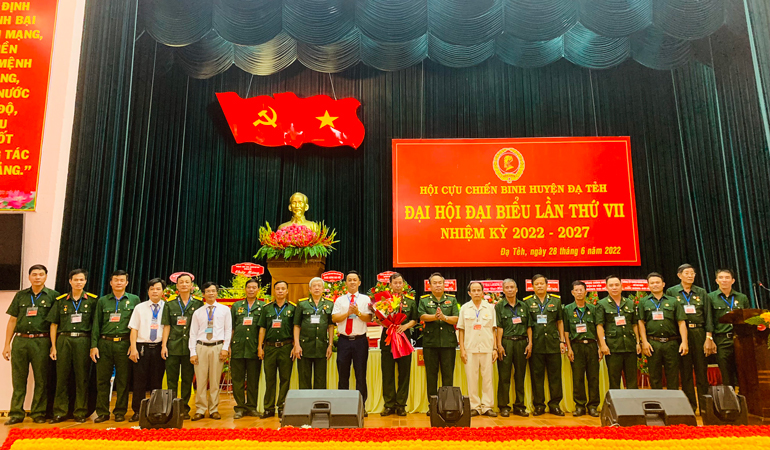 Ban Chấp hành Hội CCB huyện Đạ Tẻh khóa VII ra mắt Đại hội