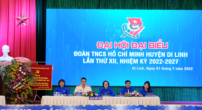 Đại hội đại biểu Đoàn TNCS Hồ Chí Minh huyện Di Linh lần thứ XII thành công tốt đẹp