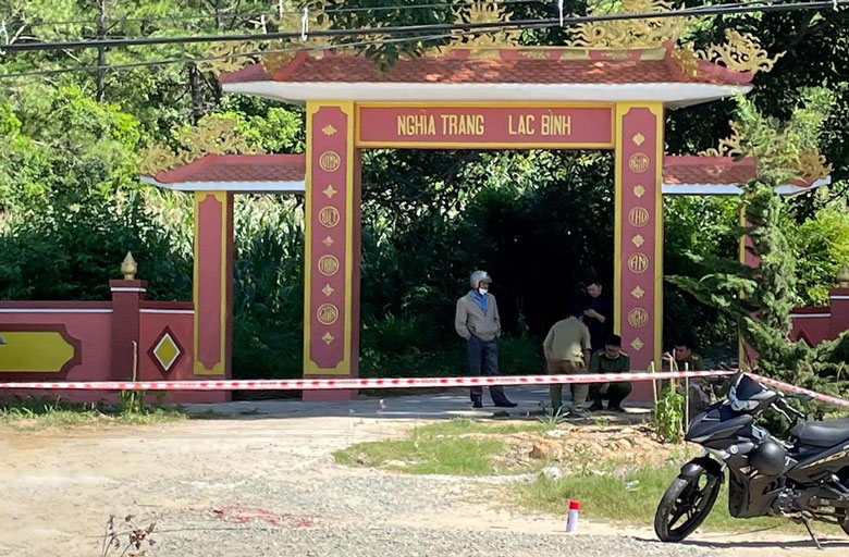 Nghĩa trang Lạc Bình, nơi người dân phát hiện hai cha con chết cháy