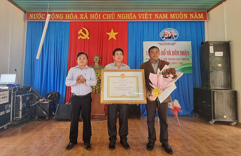 Đức Trọng: Xã Tân Thành được công nhận đạt chuẩn nông thôn mới nâng cao