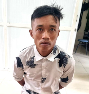 Phan Đình Nam bị bắt giữ sau khi đột nhập nhà dân lấy trộm xe máy và máy tính xách tay