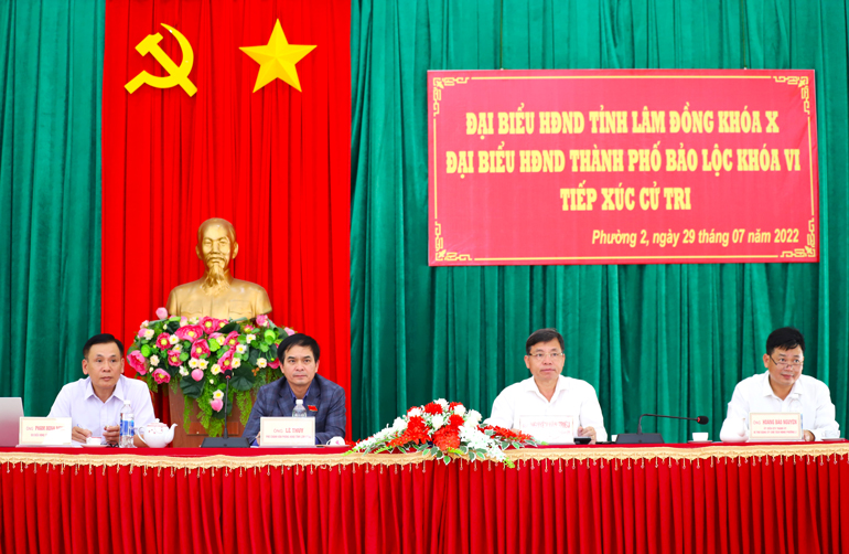 Đại biểu HĐND tỉnh Lâm Đồng tiếp tục tiếp xúc cử tri tại TP Bảo Lộc