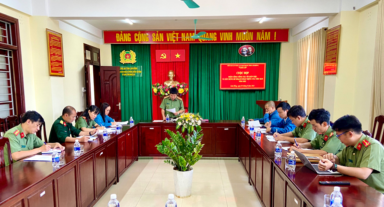 Quang cảnh cuộc của Tiểu ban An toàn, an ninh mạng tỉnh Lâm Đồng 