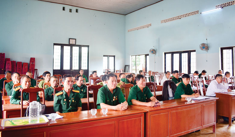 Hội Cựu chiến binh thị trấn Nam Ban (Lâm Hà) tổng kết thực hiện đề án