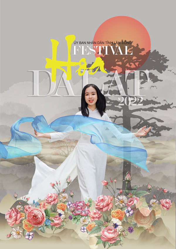 Nữ sinh đạt giải nhất môn Văn toàn quốc của tỉnh Lâm Đồng là hình ảnh của Chương trình tơ lụa trong Festival Hoa Đà Lạt 2022
