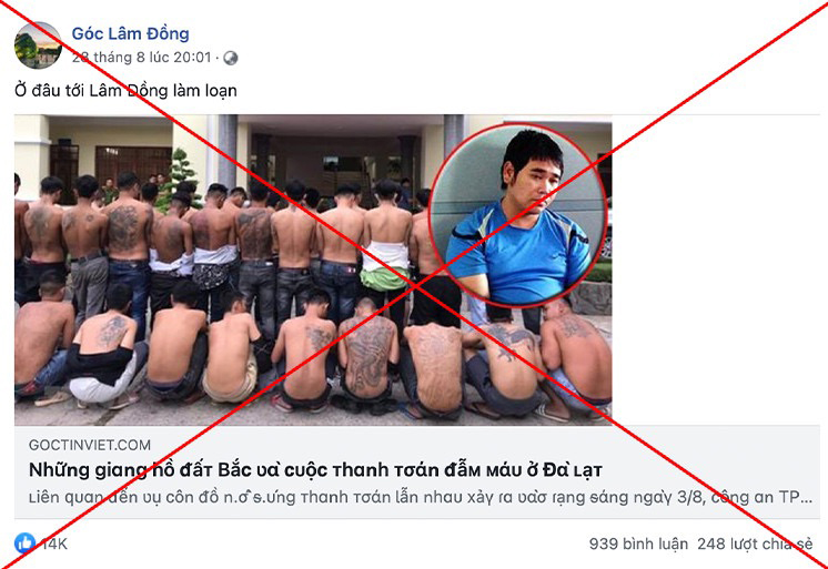 Củng cố hồ sơ, xử lý nghiêm trang Fanpage ''Góc Lâm Đồng'' thường xuyên câu view, giật tít sai sự thật về tỉnh Lâm Đồng