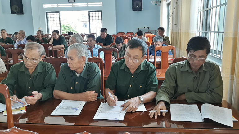 Cát Tiên: Bồi dưỡng nghiệp vụ cho cán bộ Hội Cựu chiến binh
