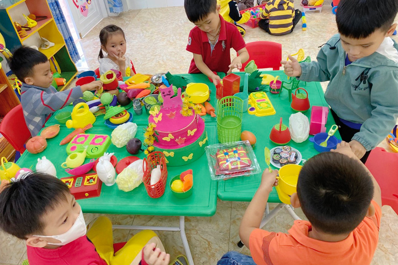 Trường Mẫu giáo Đà Loan tổ chức các hoạt động giáo dục phù hợp, gắn với thực tế, giúp trẻ thực hành, trải nghiệm