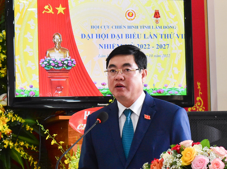 Đồng chí Vũ Công Tiến tái đắc cử Chủ tịch Hội Cựu chiến binh tỉnh Lâm Đồng khóa VII