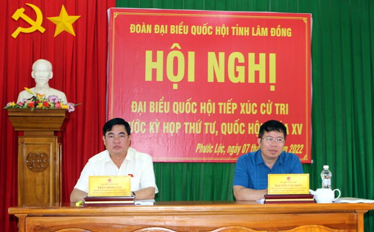 Các ĐBQH tiếp xúc cử tri tại xã Phước Lộc, huyện Đạ Huoai