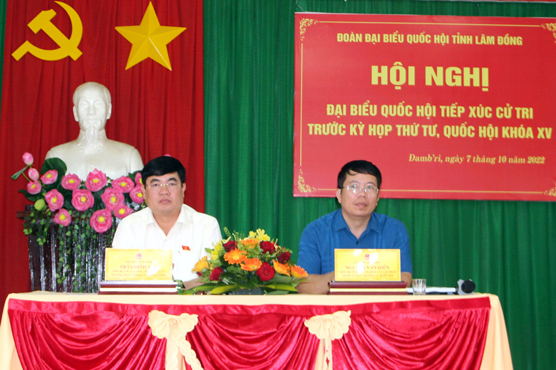 Đoàn ĐBQH tỉnh Lâm Đồng tiếp xúc cử tri tại TP Bảo Lộc