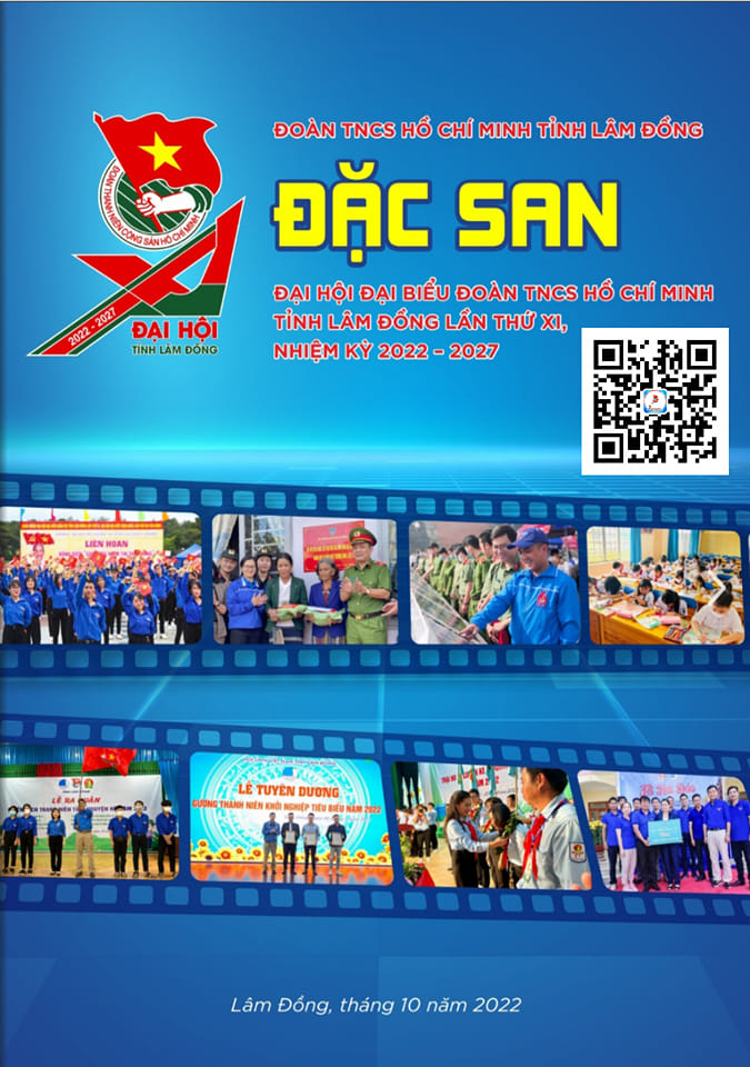 Người xem quét mã QR để truy cập đặc san chào mừng Đại hội Đại biểu Đoàn TNCS Hồ Chí Minh tỉnh Lâm Đồng lần thứ XI