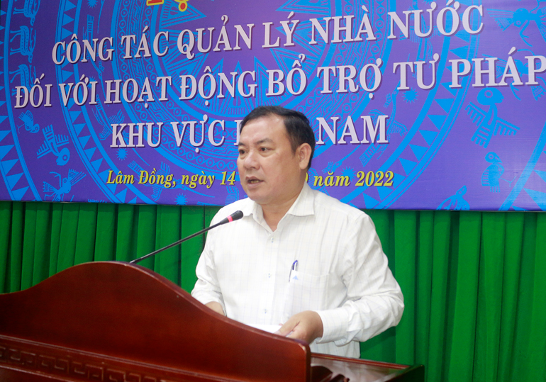Cục trưởng Cục Công tác phía Nam Nguyễn Thanh Bình phát biểu khai mạc tọa đàm