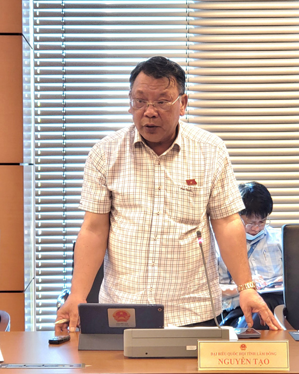 ĐBQH Nguyễn Tạo – Phó Trưởng Đoàn tham gia góp ý cho Nghị quyết ban hành nội quy kỳ họp Quốc hội