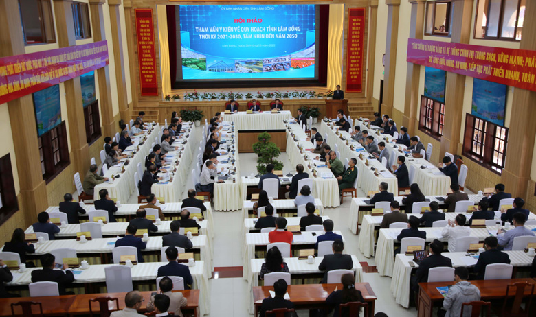 Hội thảo tham vấn ý kiến về quy hoạch tỉnh Lâm Đồng thời kỳ 2021-2030, tầm nhìn đến năm 2050