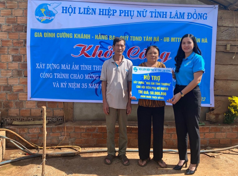 Lâm Hà: Khởi công xây dựng mái ấm tình thương cho hội viên phụ nữ nghèo