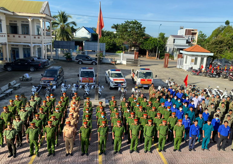 Lực lượng Công an huyện Đạ Tẻh mở cao điểm tấn công trấn áp tội phạm
