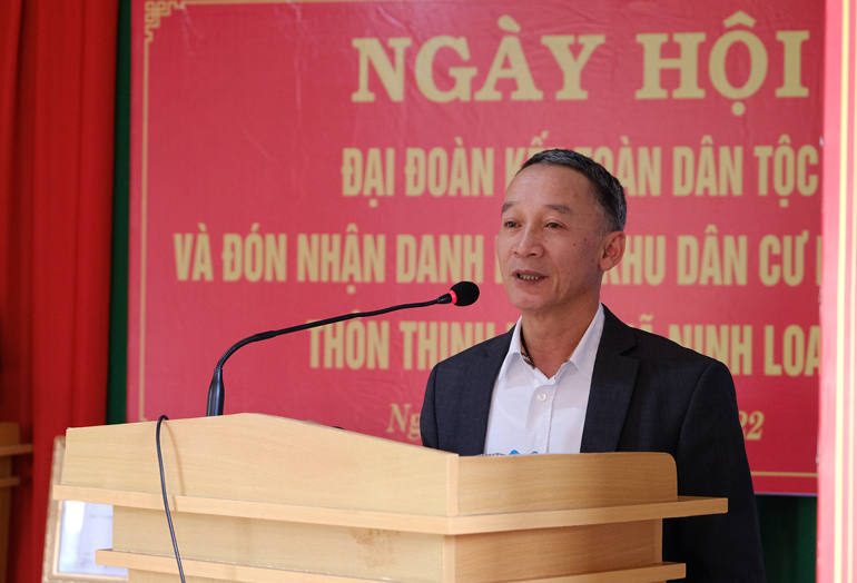 Chủ tịch UBND tỉnh Trần Văn Hiệp dự Ngày hội Đại đoàn kết toàn dân tộc tại Đức Trọng