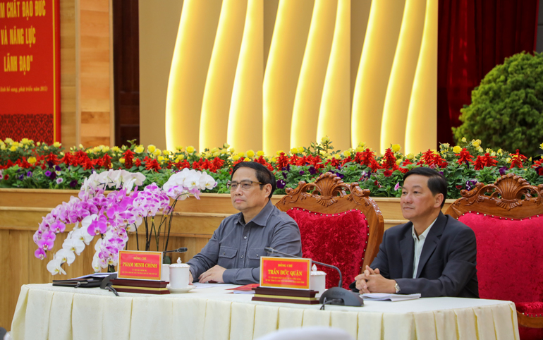 Đoàn công tác của Thủ tướng Phạm Minh Chính làm việc với tỉnh Lâm Đồng
