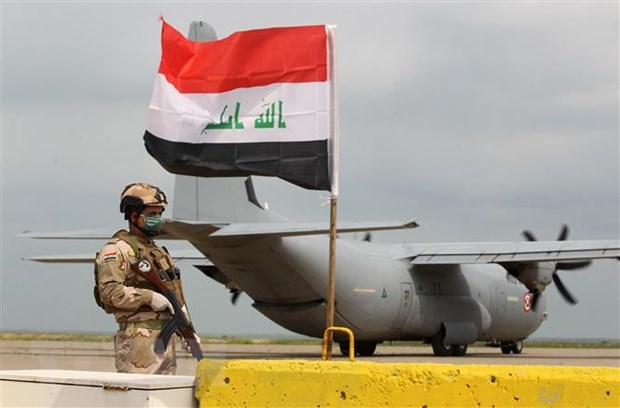 Căn cứ không quân Qayyarah ở gần thành phố miền Bắc Mosul, Iraq. Ảnh minh họa