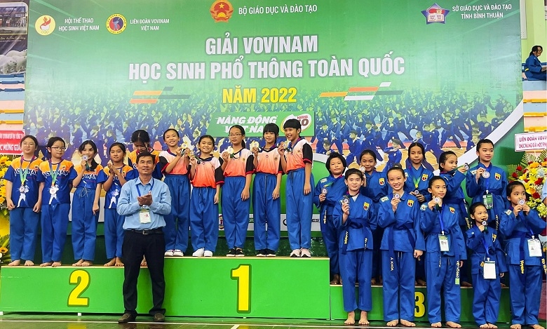Lâm Đồng đoạt 24 huy chương tại Giải Vovinam học sinh phổ thông toàn quốc