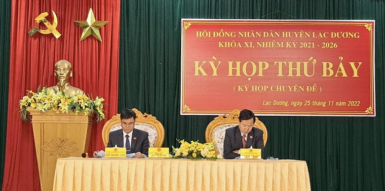 HĐND huyện Lạc Dương khóa XI tổ chức kỳ họp thứ 7