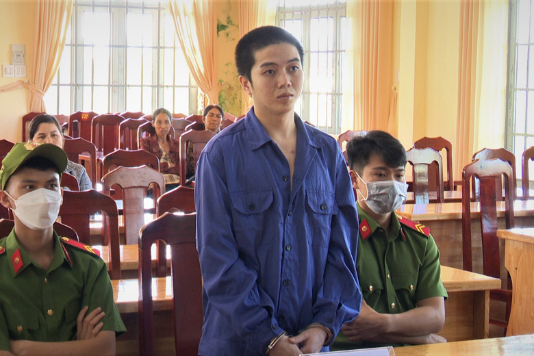 Bị cáo Nguyễn Điền Khang tại phiên tòa