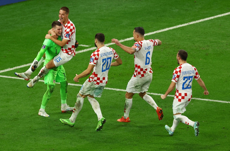 Vượt qua Nhật Bản trong loạt đá luân lưu, Croatia đã đi tiếp vào vòng tứ kết. Ảnh: Internet