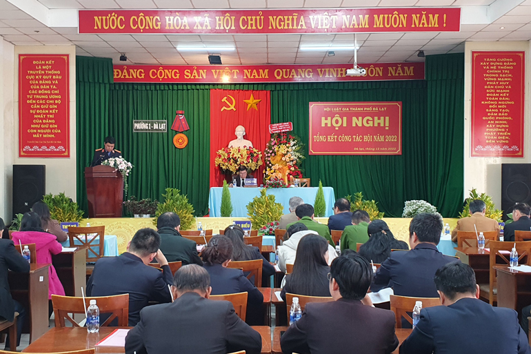Hội luật gia thành phố Đà Lạt tổ chức Hội nghị tổng kết công tác hội năm 2022