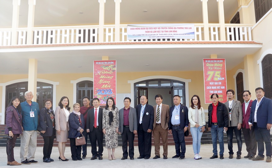 Đoàn đại biểu Hiệp hội Truyền thông địa phương Thái Lan thăm và làm việc tại trụ sở Hội Nhà báo tỉnh Lâm Đồng