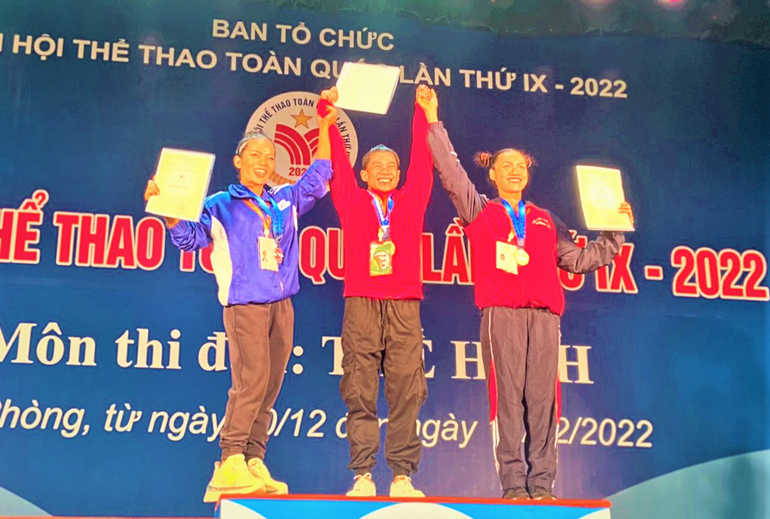 Thể hình mang huy chương vàng đầu tiên cho Lâm Đồng tại Đại hội Thể thao toàn quốc lần IX