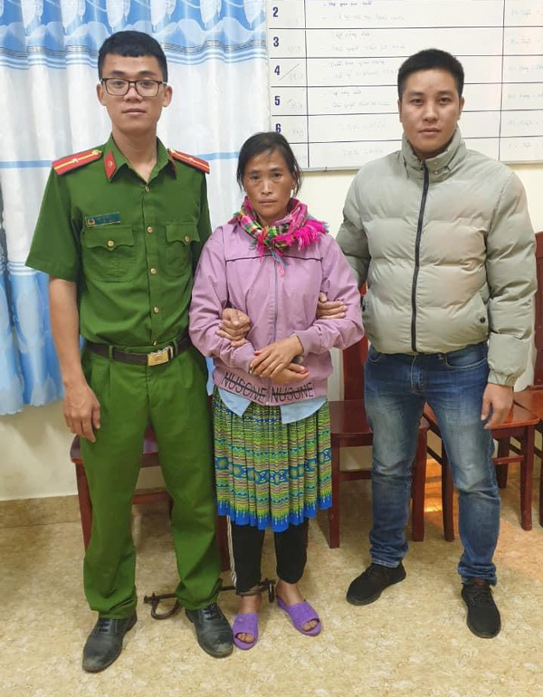 Đối tượng đối tượng là Trang Thị Sua bị cơ quan điều tra bắt giữ