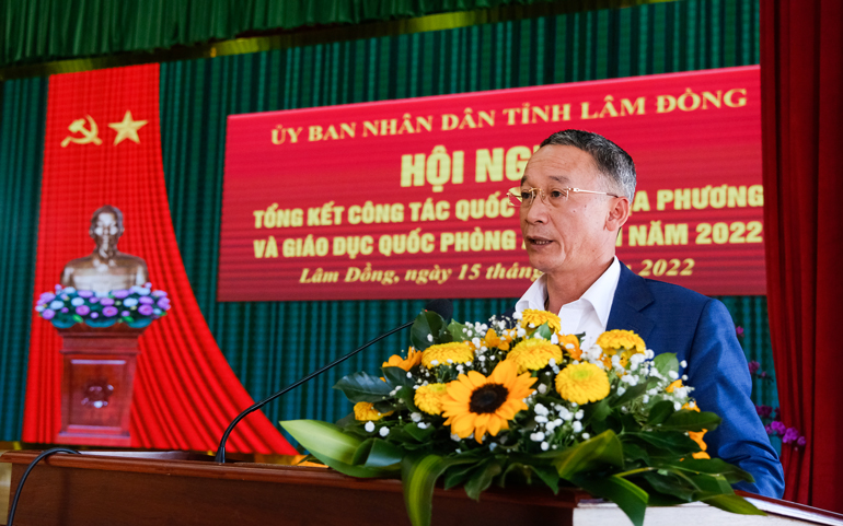 Đồng chí Trần Văn Hiệp - Phó Bí thư Tỉnh ủy, Chủ tịch UBND tỉnh kết luận hội nghị