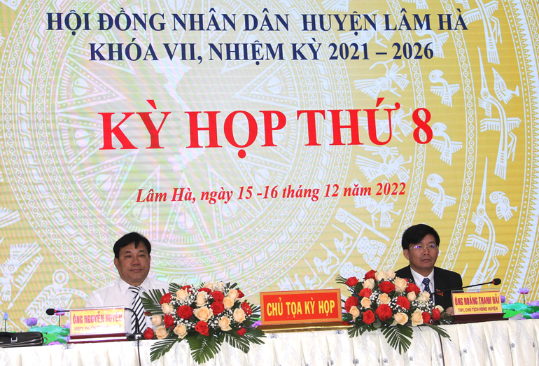 HĐND huyện Lâm Hà khóa VII khai mạc kỳ họp thứ tám