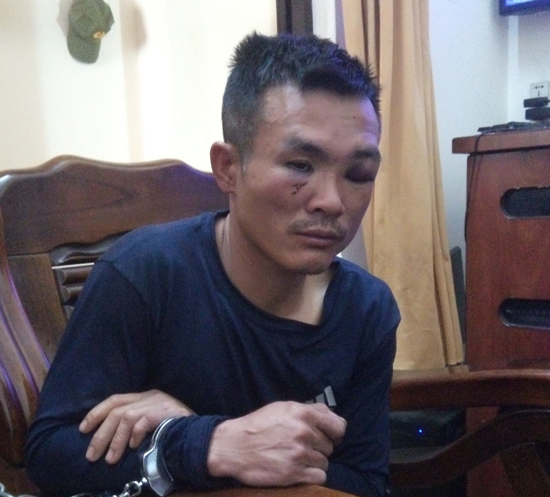 Đào Văn Chung là đối tượng đã có hành vi chửi bới, xúc phạm, dùng tay đấm vào mặt và người Đại úy Dương Ngọc Toàn 