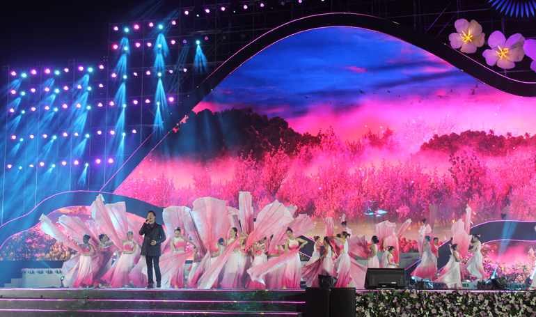 Ca sĩ Quang Dũng hát trong đêm tổng duyệt