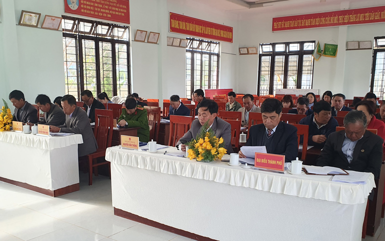 Đại biểu HĐND tỉnh và thành phố tiếp xúc cử tri Đà Lạt sau kỳ họp cuối năm