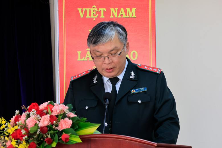 Đồng chí Hoàng Lợi - Phó Chánh Thanh tra tỉnh Lâm Đồng báo cáo tóm tắt kết quả công tác năm 2022