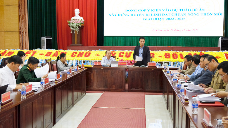 Di Linh: Xây dựng Đề án đạt huyện nông thôn mới giai đoạn 2022 - 2025