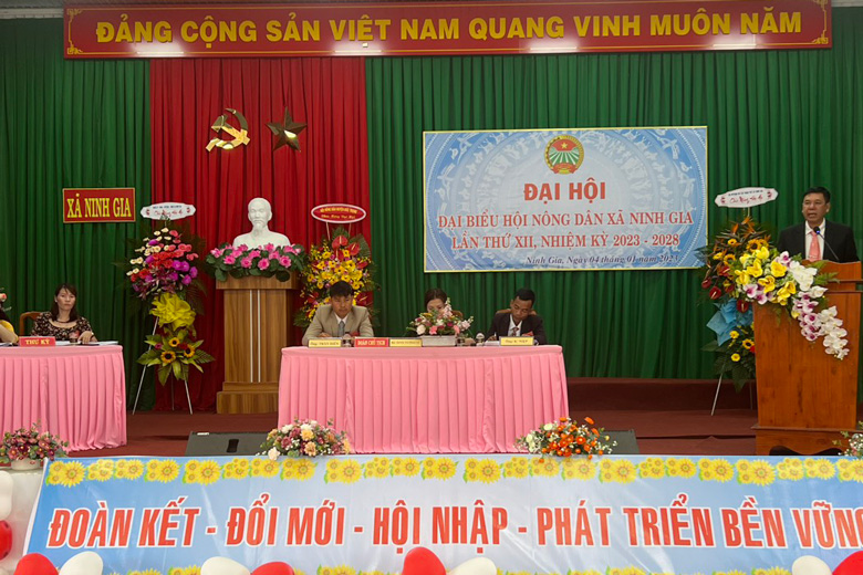 Đại hội Đại biểu Hội Nông dân xã Ninh Gia lần thứ 12, nhiệm kì 2023-2028