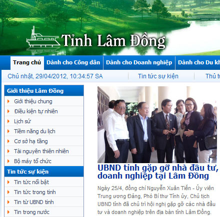 Cổng thông tin điện tử Lâm Đồng