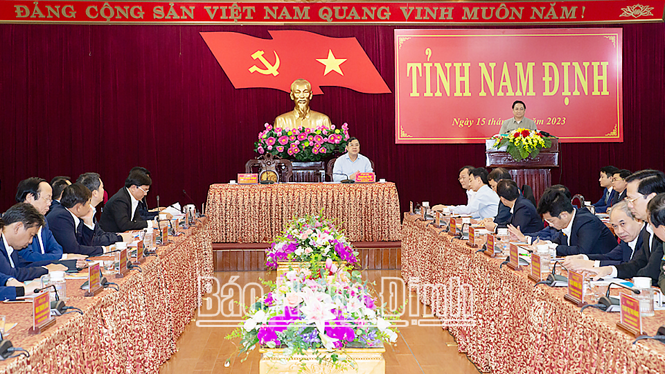 Thủ tướng Chính phủ Phạm Minh Chính về thăm và làm việc tại tỉnh Nam Định