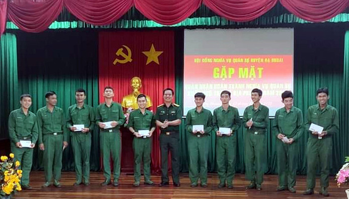 Đạ Tẻh: Gặp mặt 59 quân nhân xuất ngũ trở về địa phương